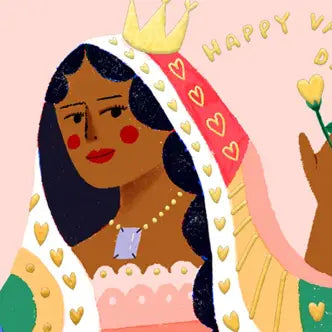 QUEEN OF HEARTS - Valentine Card