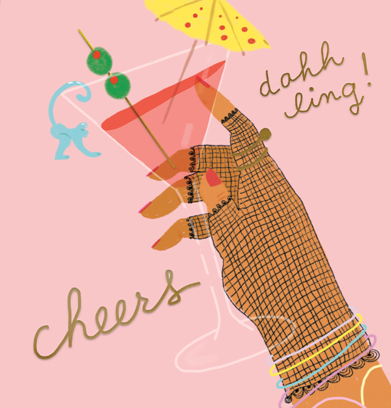 SIP SIP DARLING - Special Occasion Card