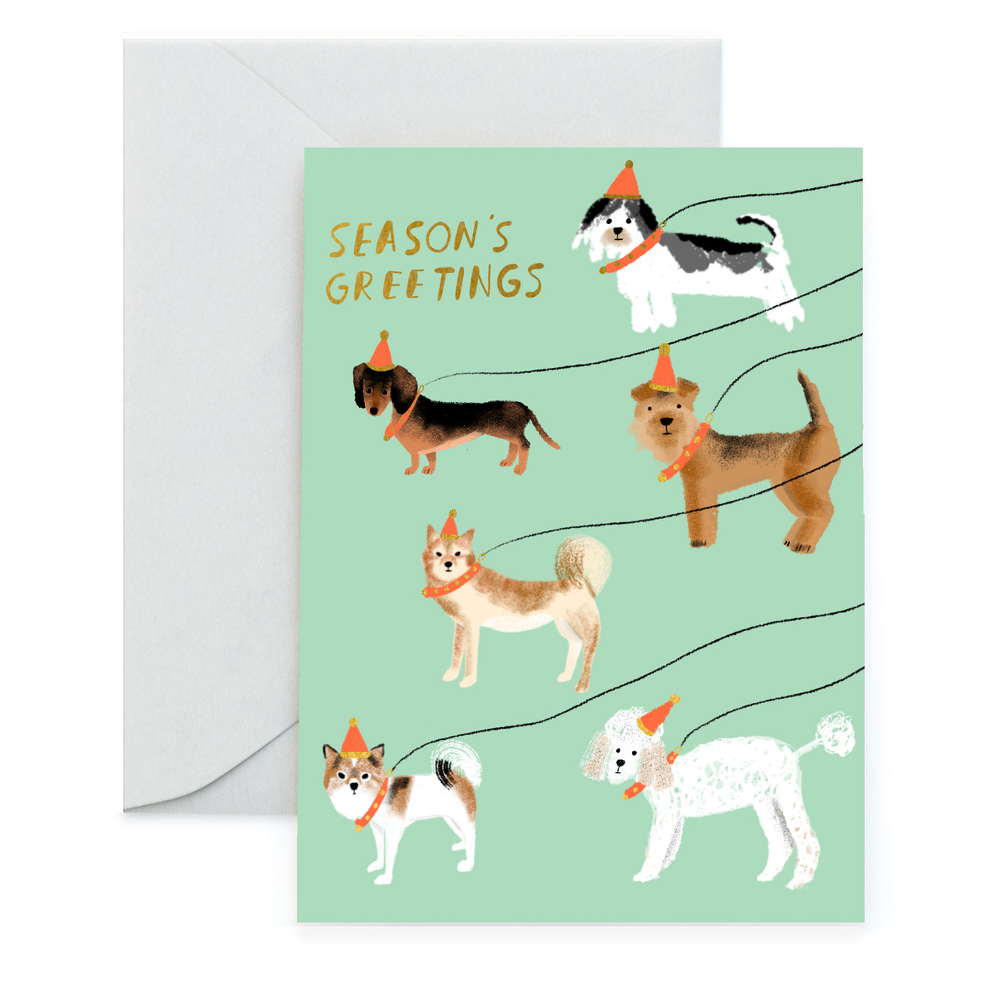 OUT FOR A WINTER WALK - Holiday Card
