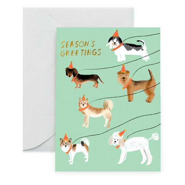OUT FOR A WINTER WALK - Holiday Card