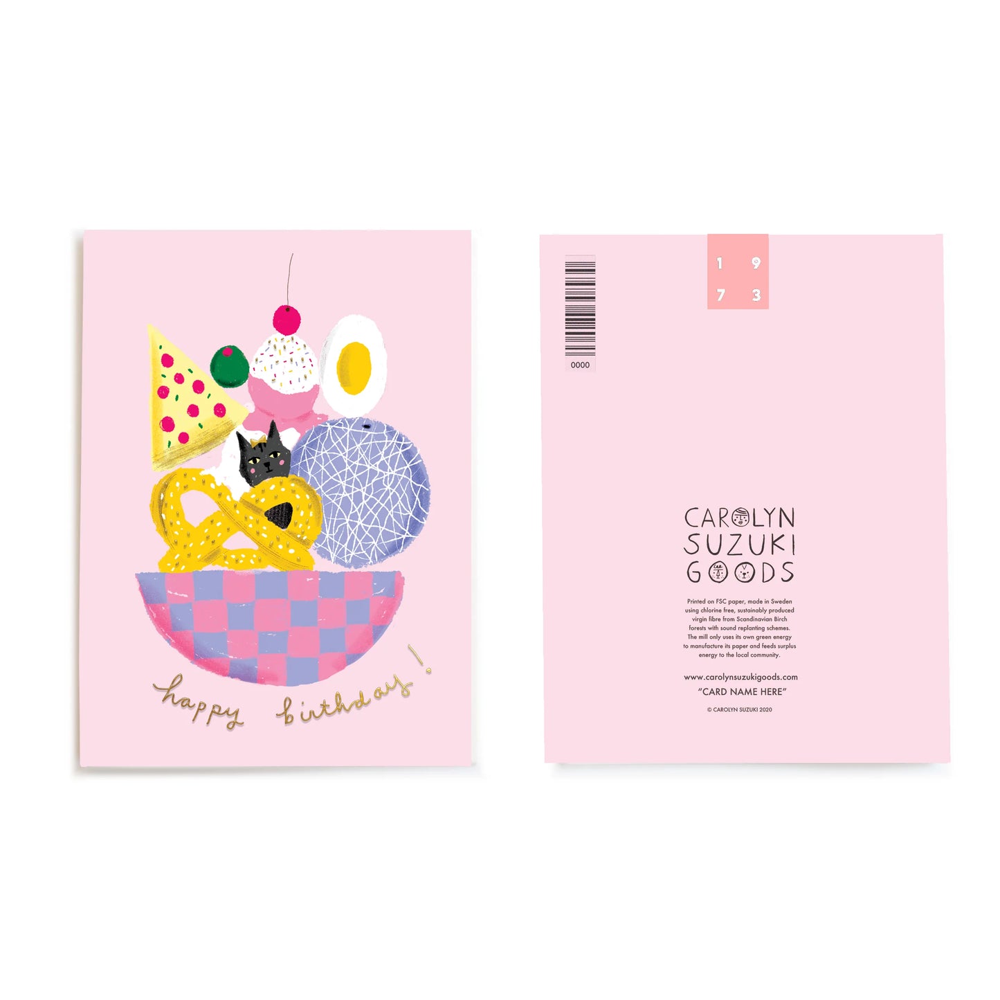 FAVORITE THINGS - Birthday Card