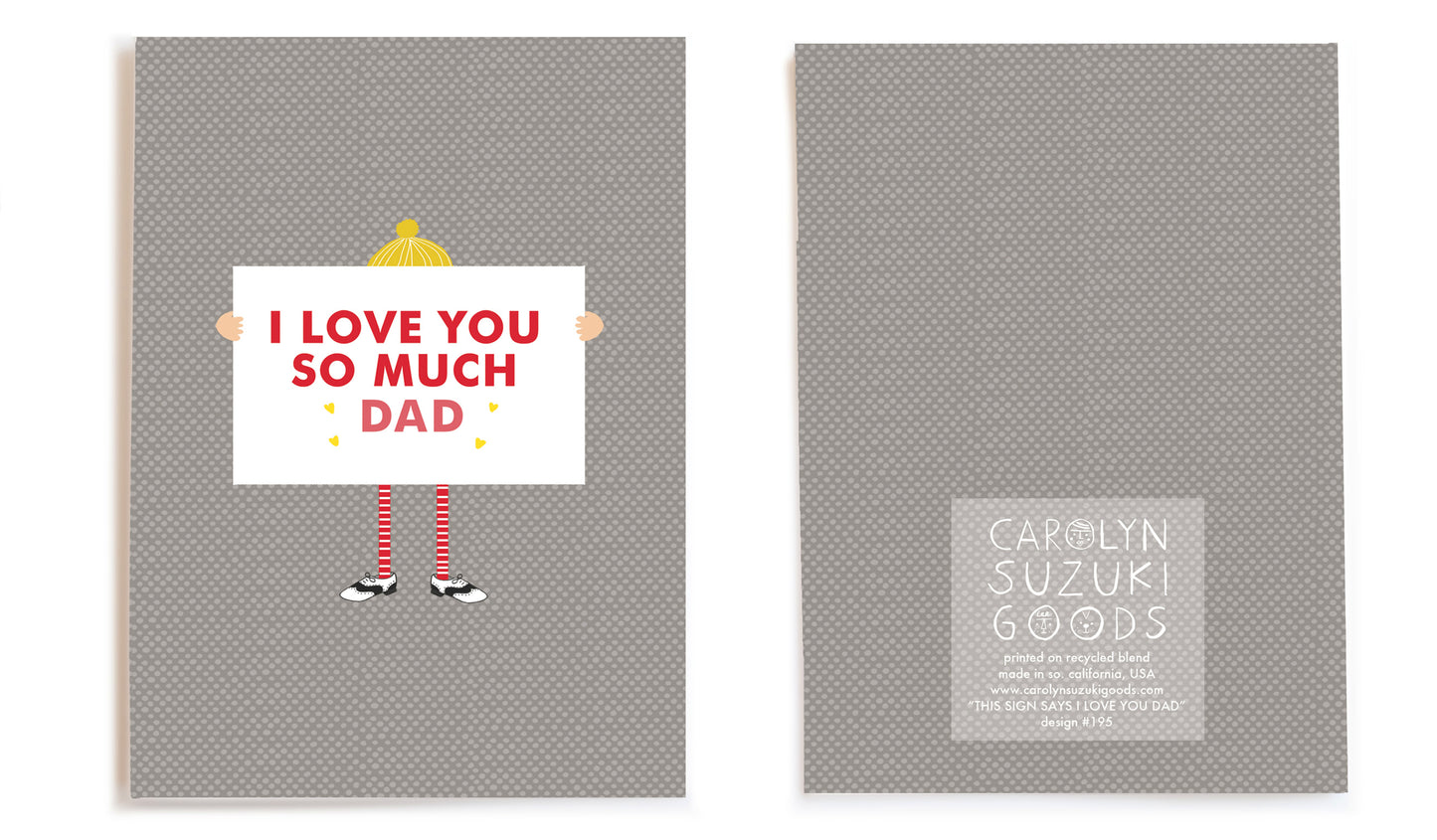 THIS SIGN SAYS I LOVE U DAD - Father's Day Card