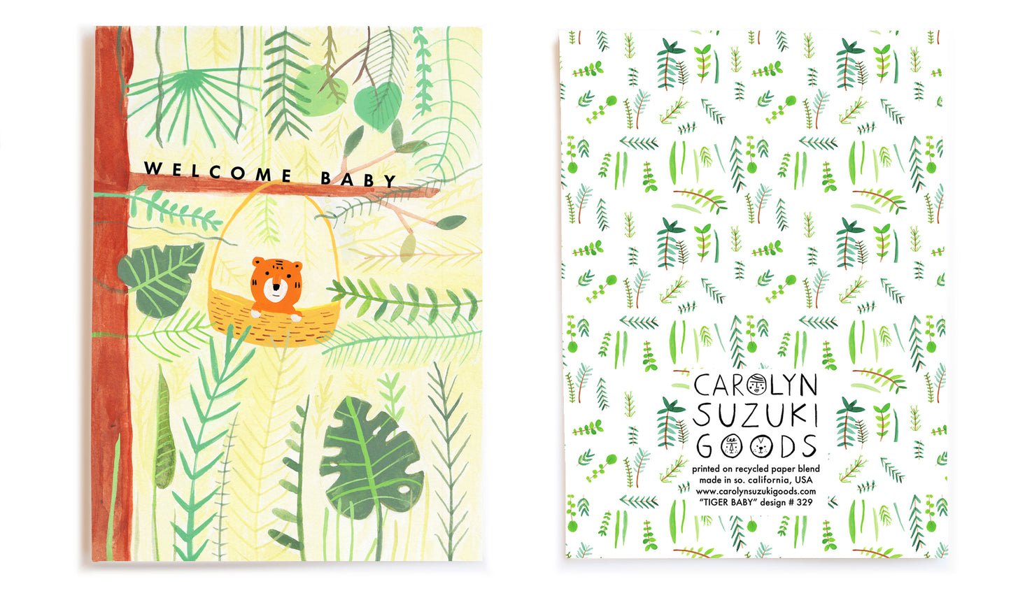 TIGER BABY - Baby Card