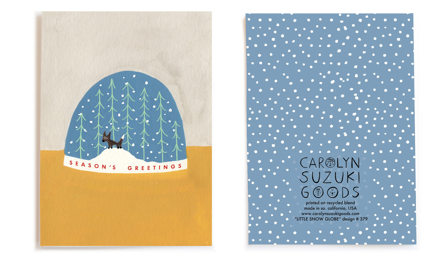 LITTLE SNOW GLOBE - Holiday Card Box Set of 6