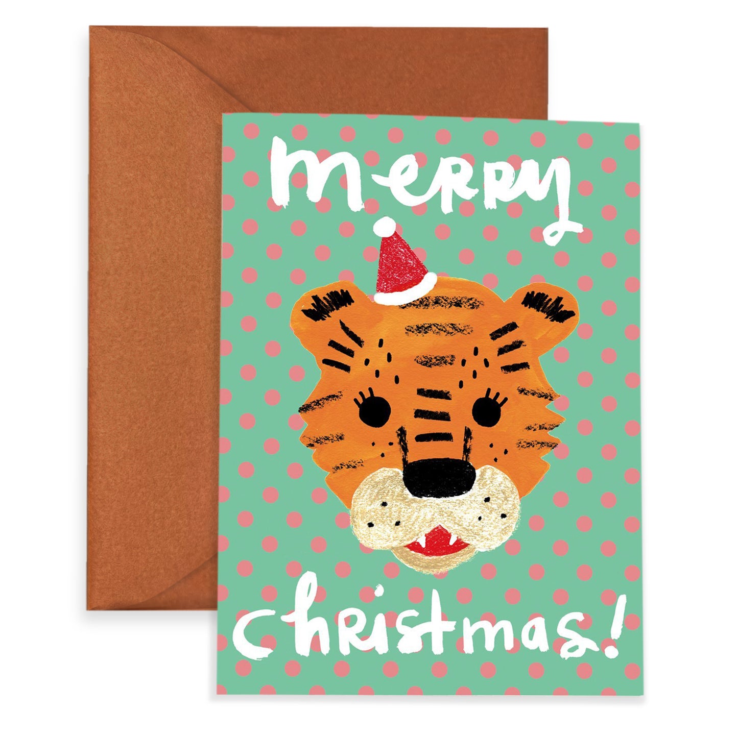MERRY XMAS TIGER - Holiday Card Box Set of 6
