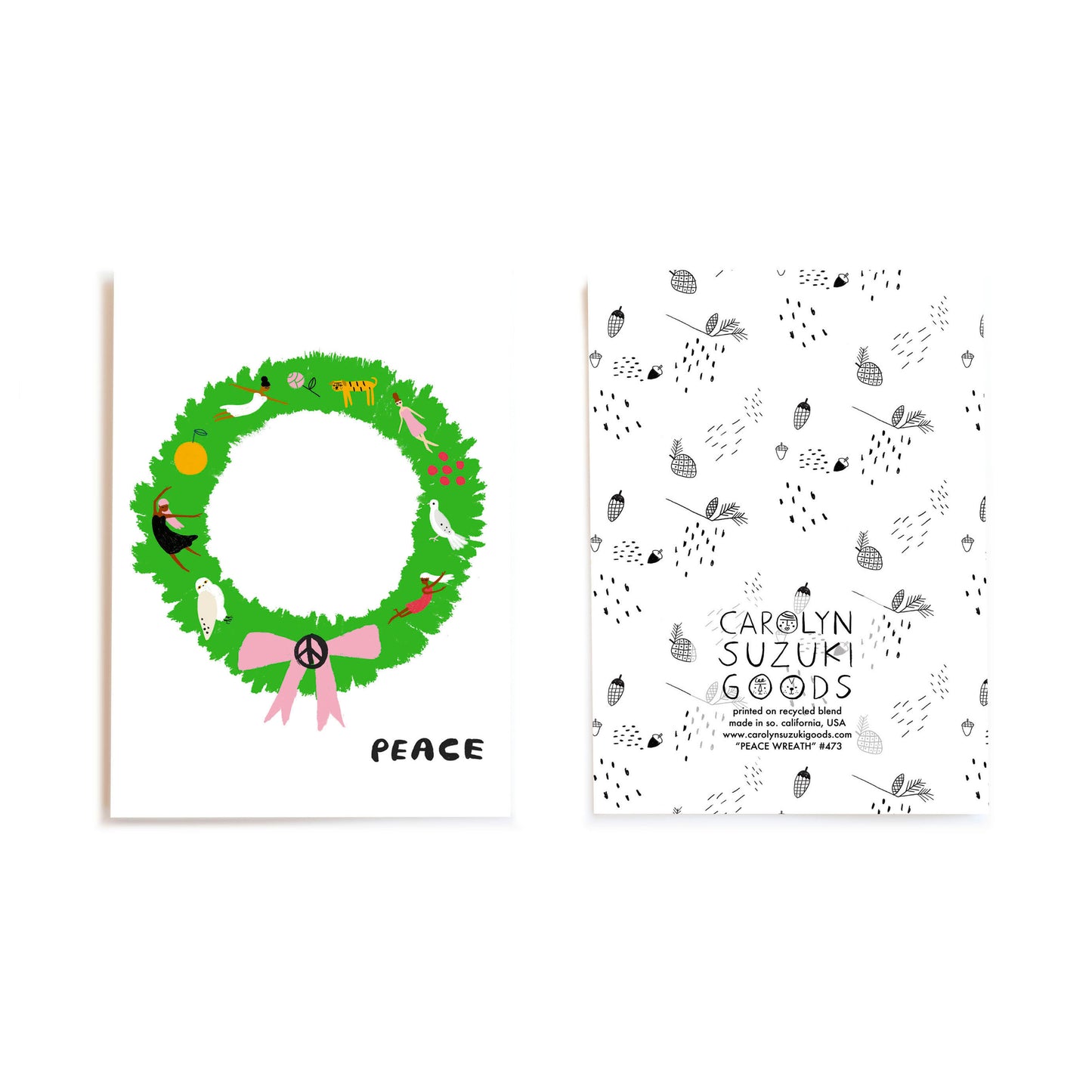 PEACE WREATH - Holiday Card