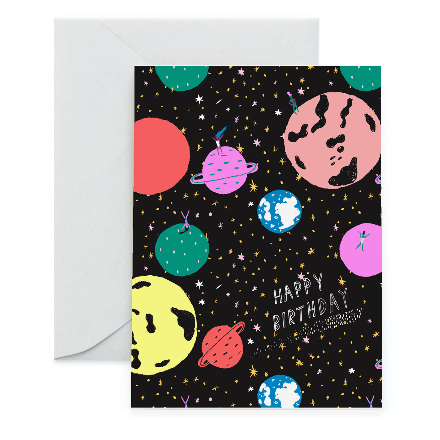 EXTRA TERRESTRIAL LADIES - Birthday Card