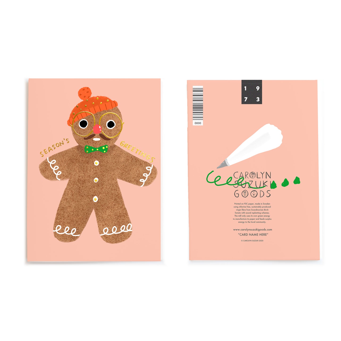 GINGERBREAD GUY - Holiday Card Box Set of 6