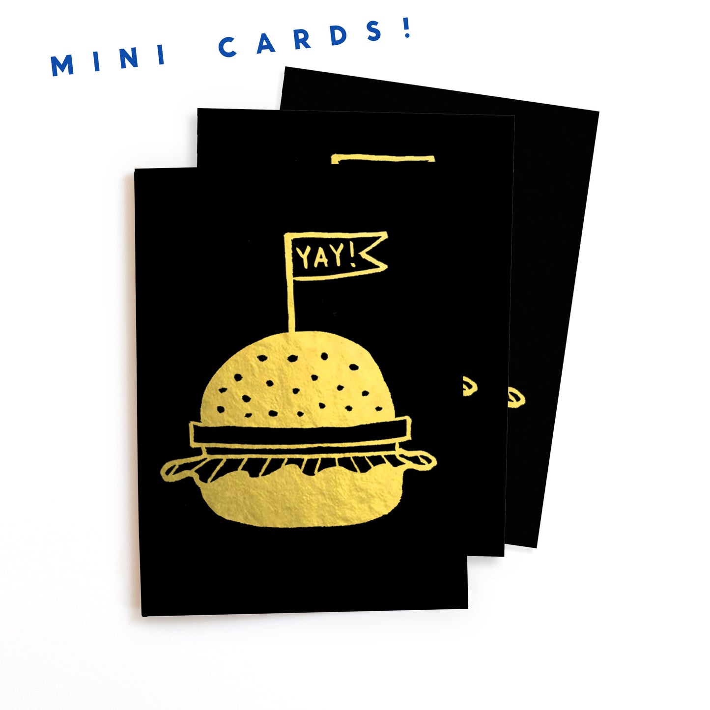 GOLDEN BURGER - Mini Card Gift Tags