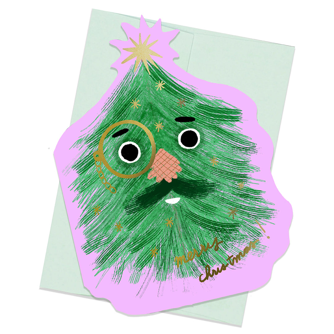 MR. TANNENBAUM - Shaped Christmas Card