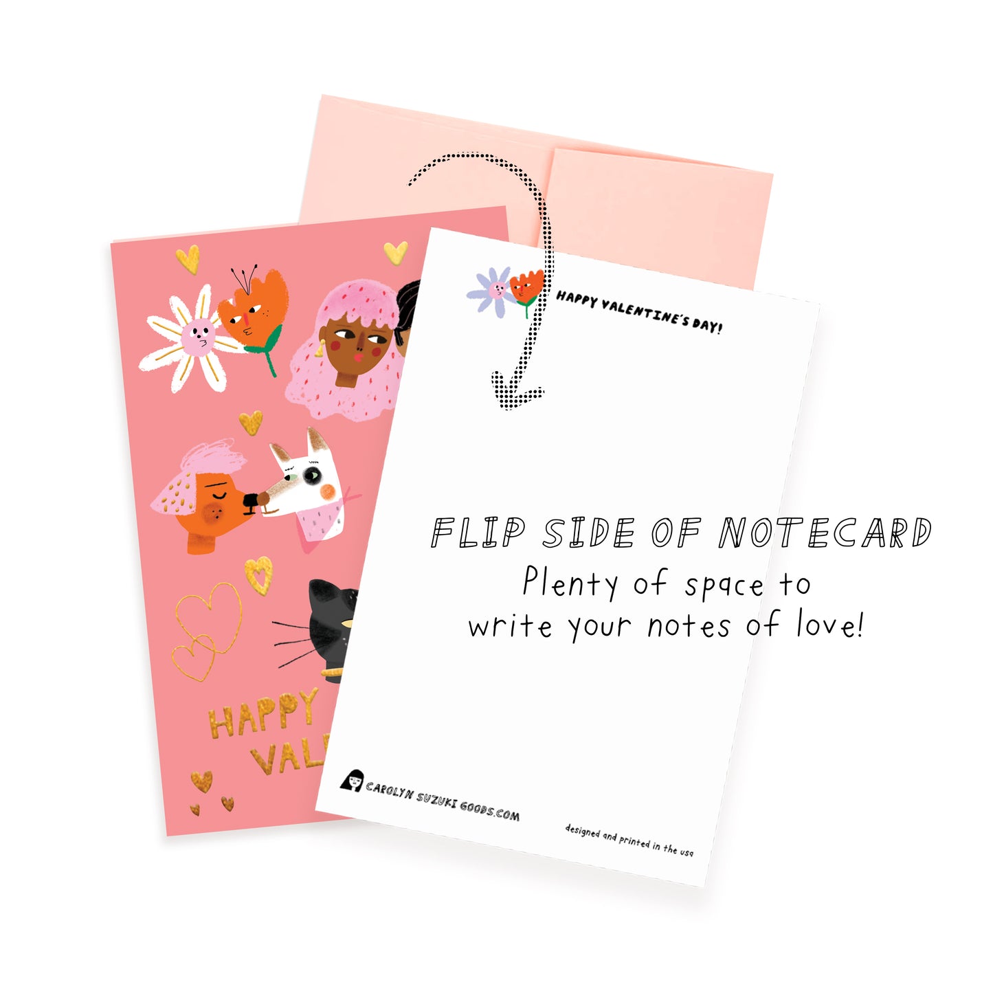 KISS FACES - Valentine Card