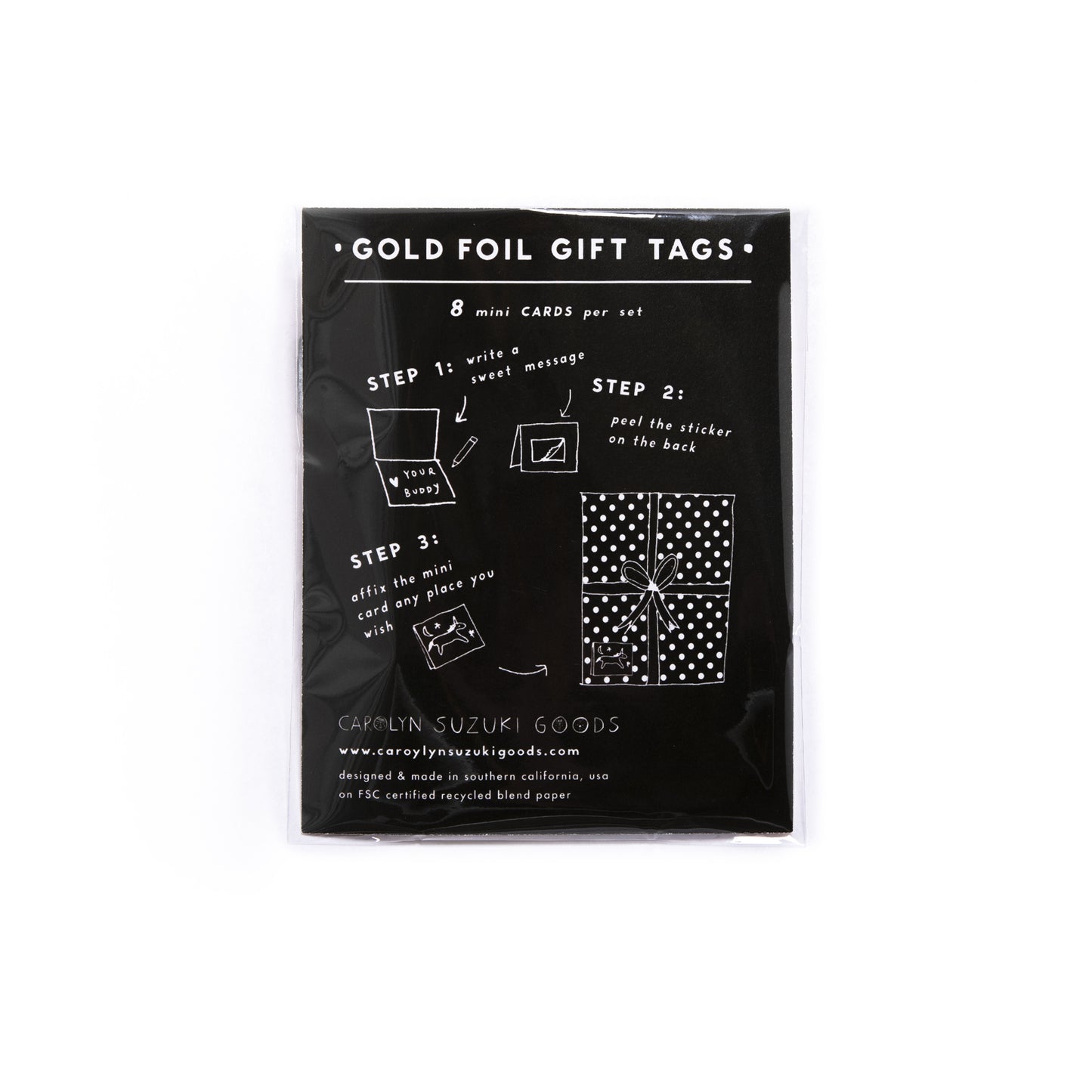 GOLDEN BURGER - Mini Card Gift Tags