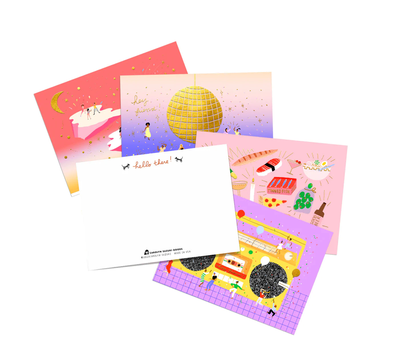 PARTY ALL THE TIME - Notecard Set