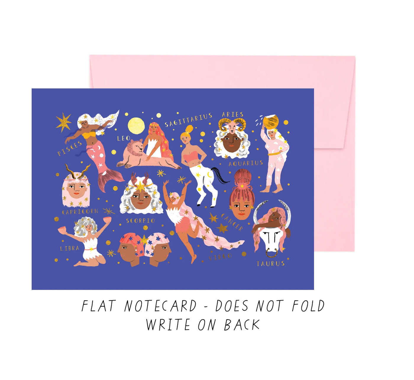 BLUE ASTRO LADIES - Notecard Single