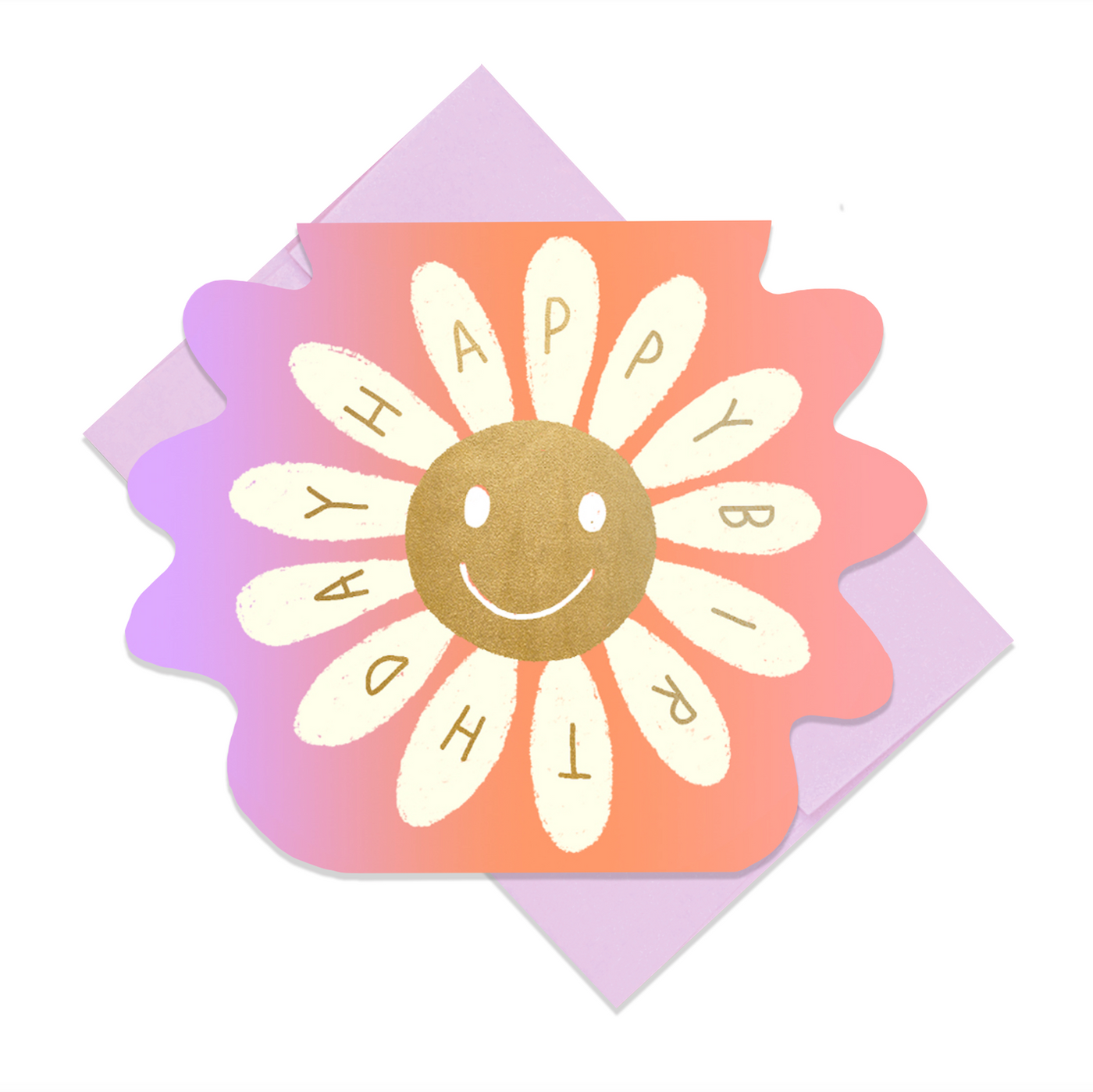 SMILE - Shaped Birthday Card
