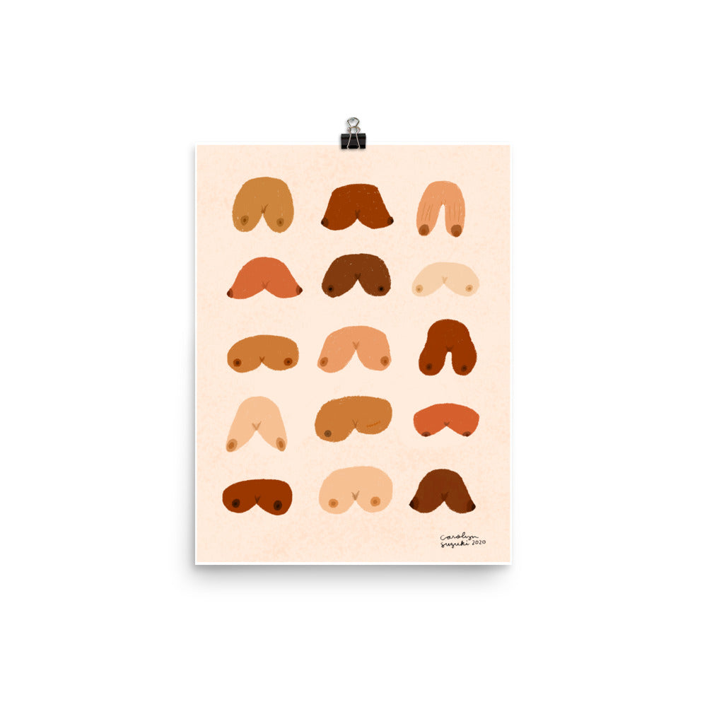Boobs For Everyone Print - 12 x 16 "