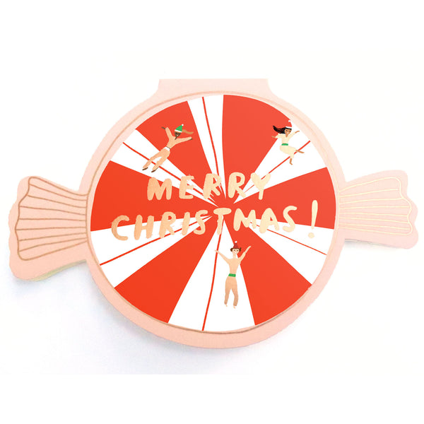 PEPPERMINT - Shaped Christmas Card