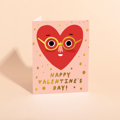 HEART FACE - Valentine's Day Card