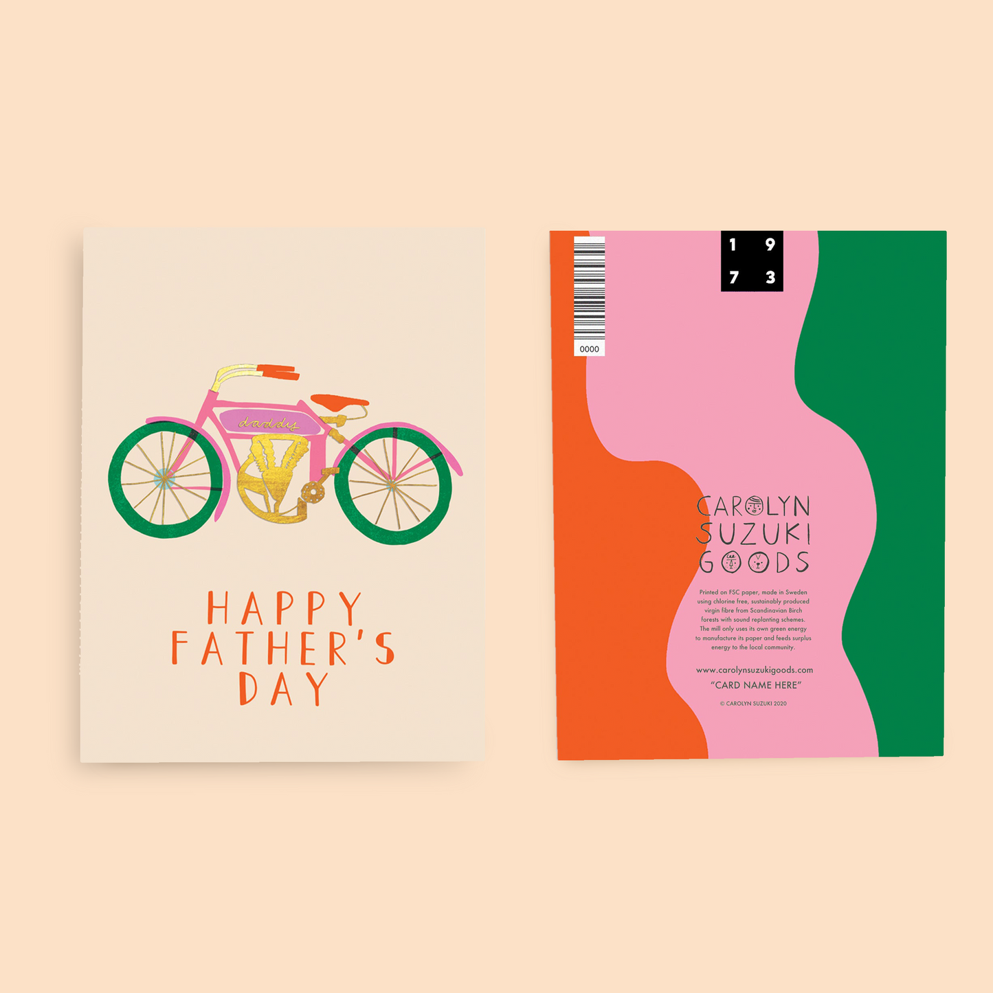 VINTAGE BIKER - Father's Day Card