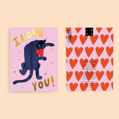 BIG CAT LOVE - Love Card