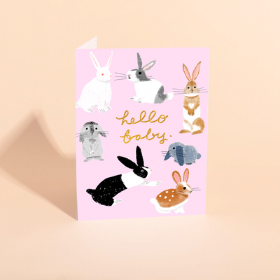 USAGI THREE - Baby Card