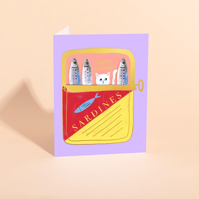 TINNED FISH - Birthday Card