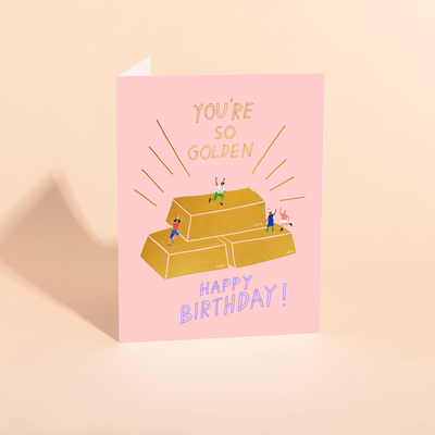 GOLDEN - Birthday Card
