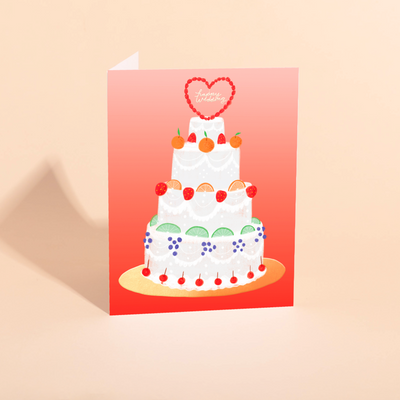 FRUIT CAKE WEDDING - Wedding Card