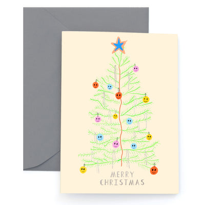 HAPPY TREE - Holiday Card Box Set of 6