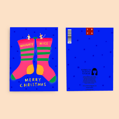 NAUGHTY SOCKS  - Holiday Card