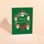 FATHER CHRISTMAS WREATH - Holiday Card