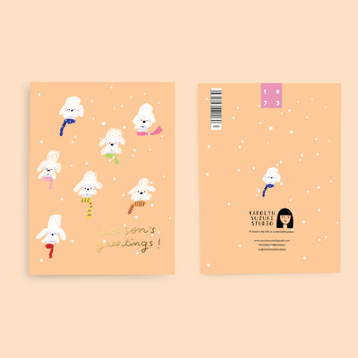 POODLE GREETINGS - Holiday Card Box Set of 6