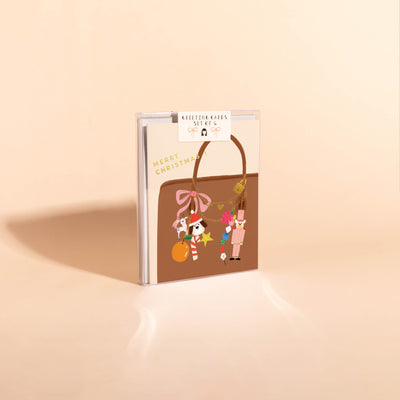 YULETIDE HAND BAG - Holiday Card Box Set of 6