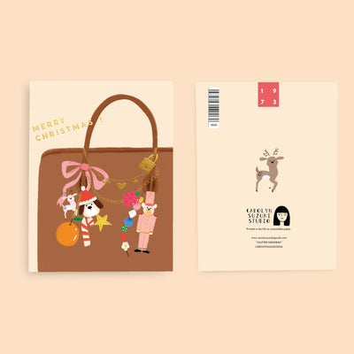 YULETIDE HAND BAG - Holiday Card Box Set of 6