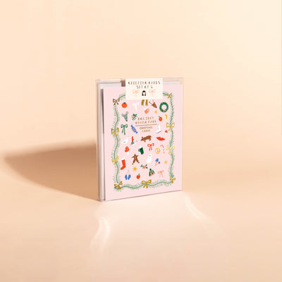 HOLIDAY CHARM PACK - Holiday Card Box Set of 6