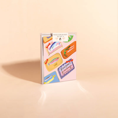DELICIOUS PINK - Holiday Card Box Set of 6