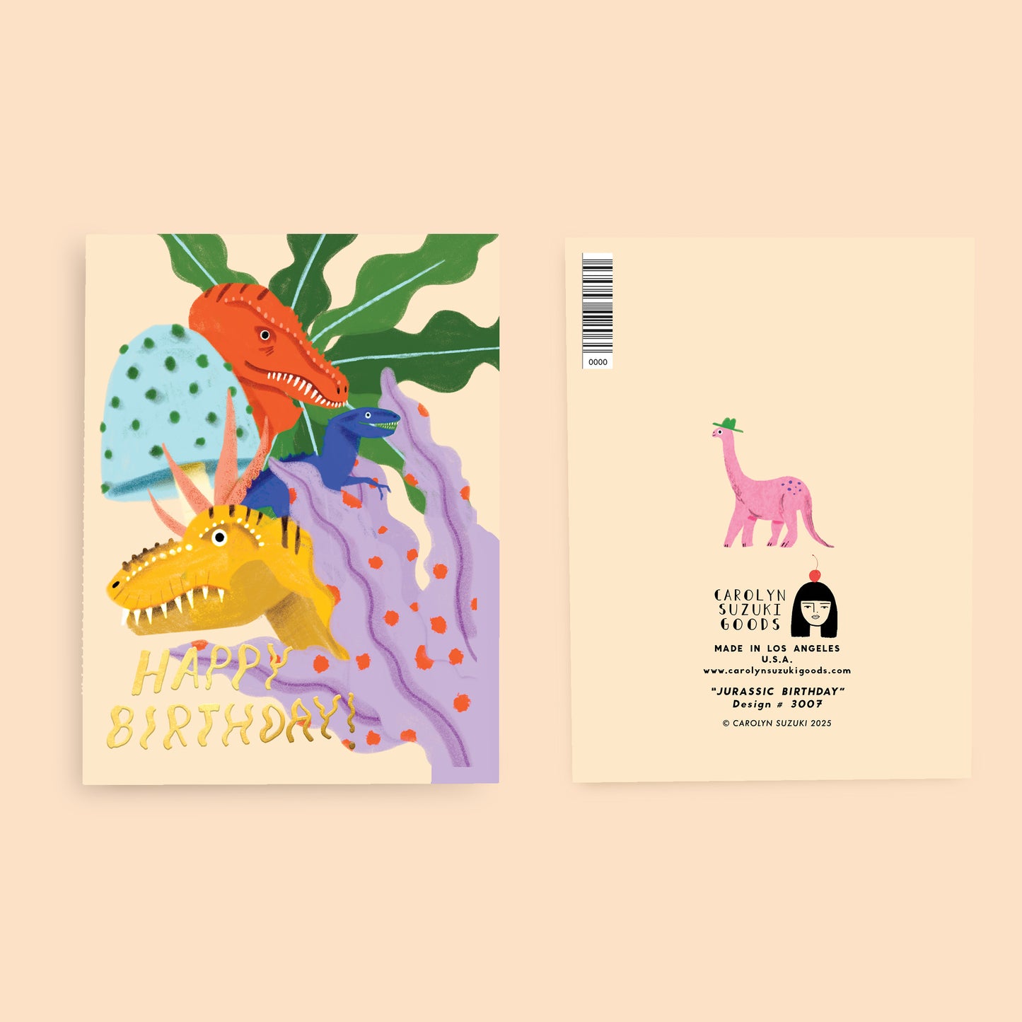 JURASSIC BIRTHDAY - Birthday Card