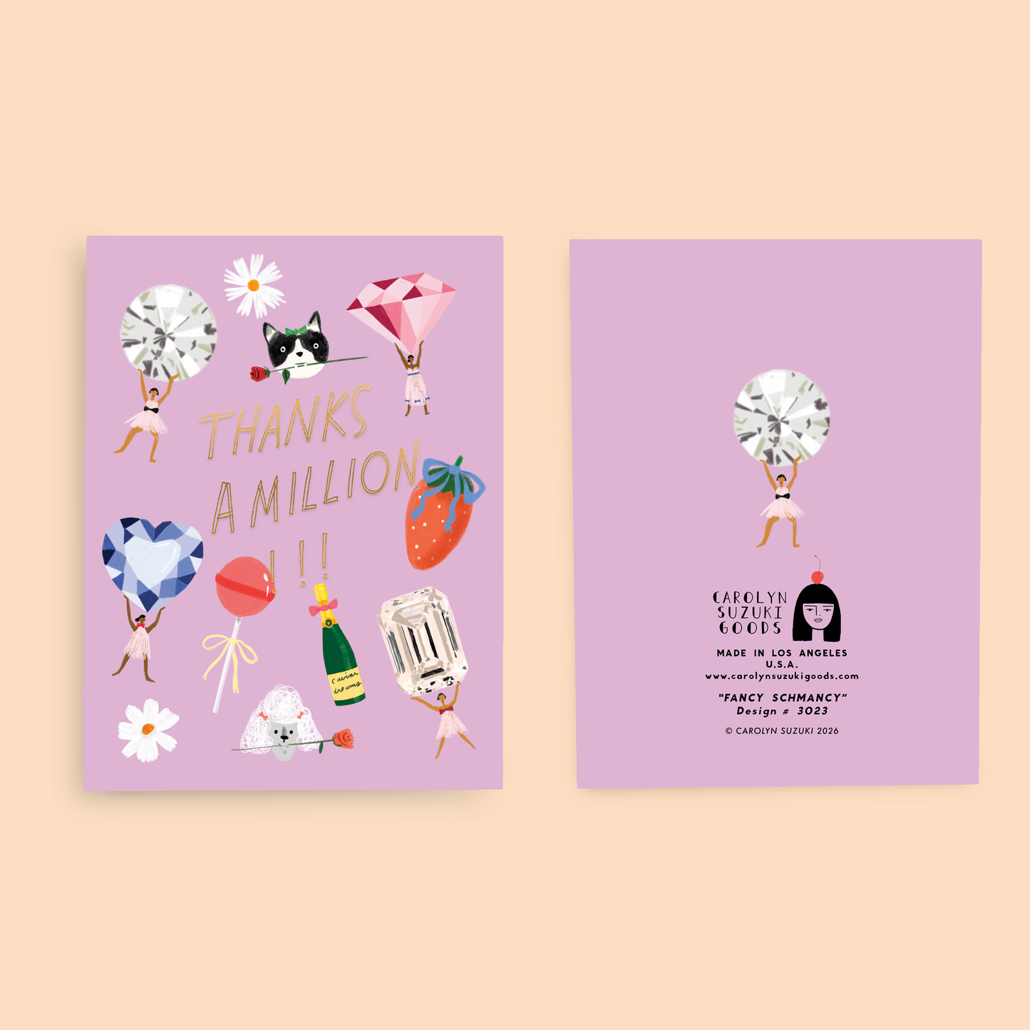 FANCY SCHMANCY - Thank You Card Box Set of 6