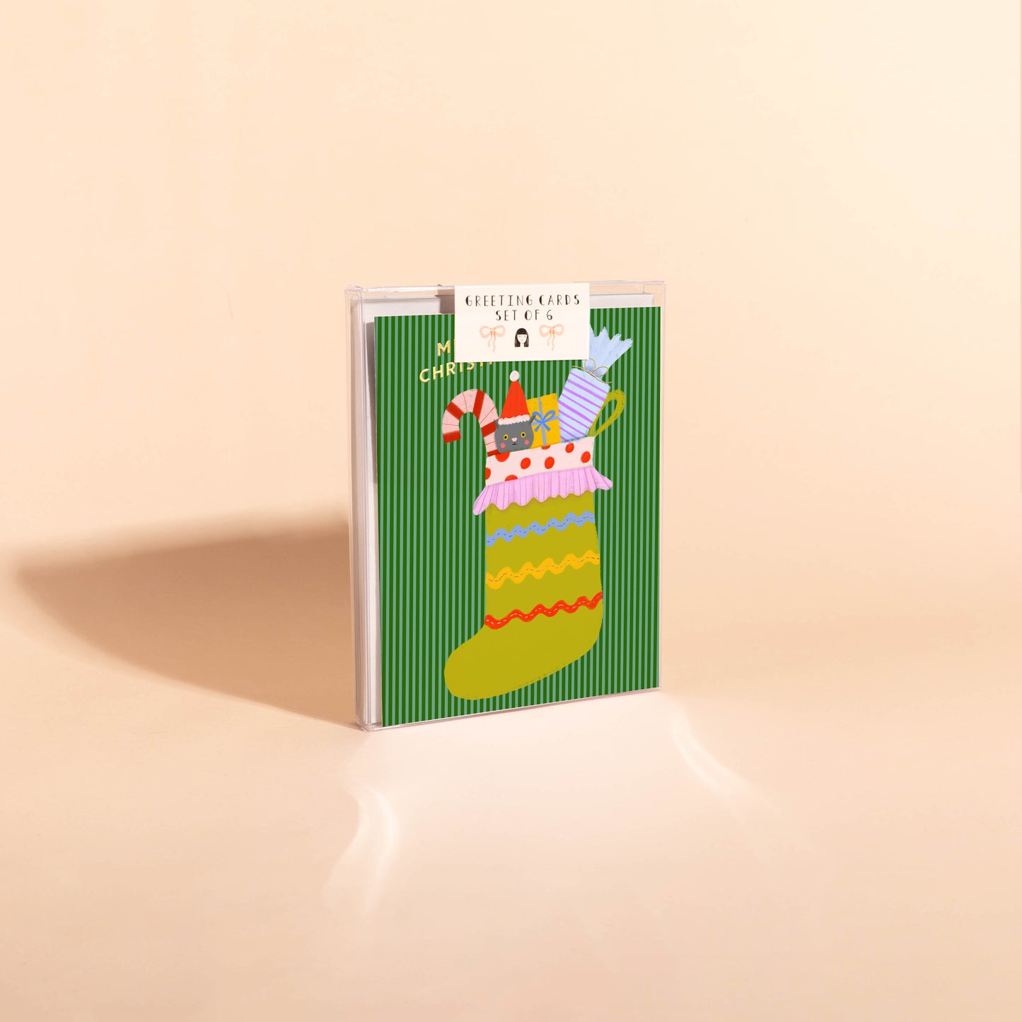 VINTAGE STOCKING - Holiday Boxed Set of 6