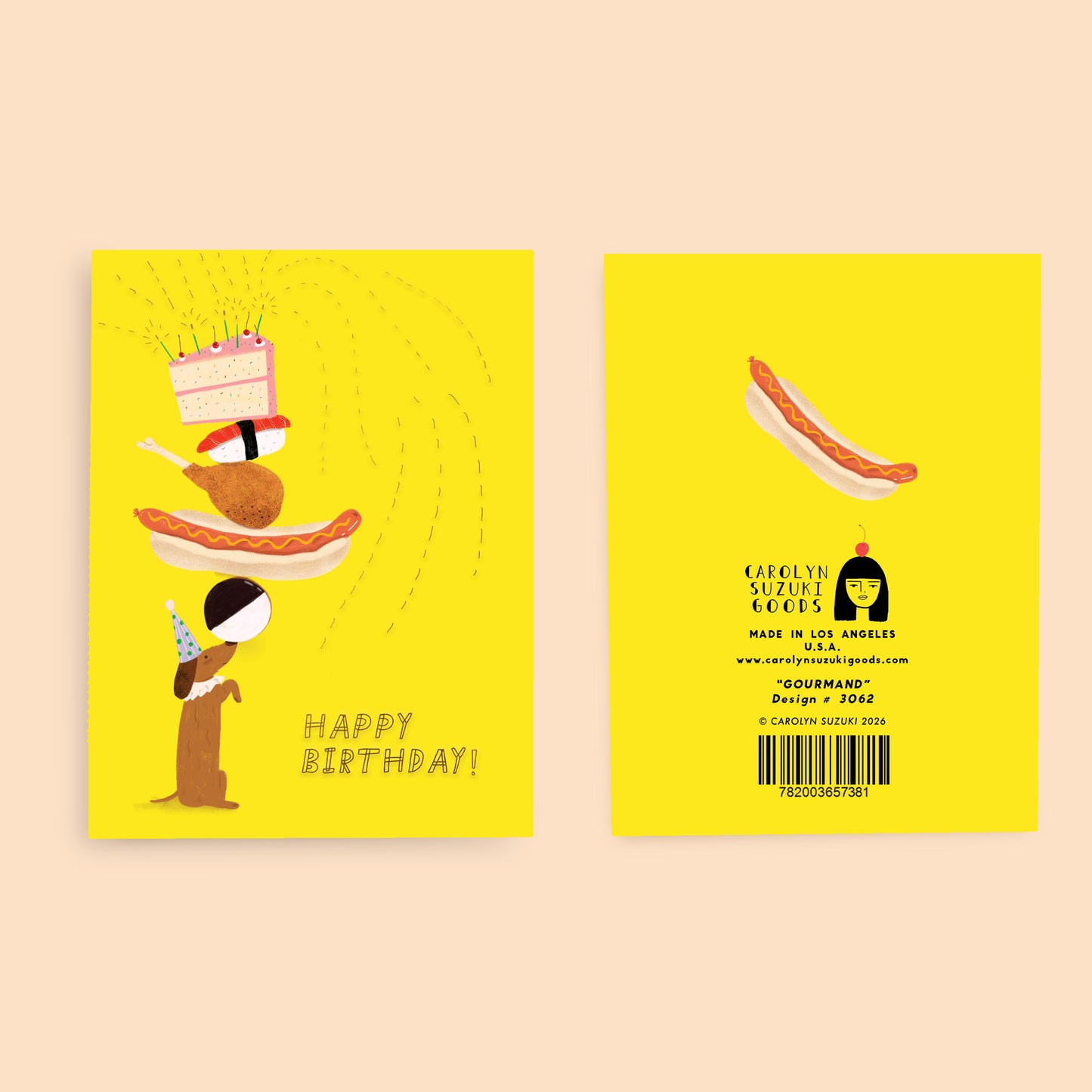 GOURMAND - Birthday Card