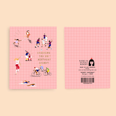 SPORTY BIRTHDAY- Birthday Card