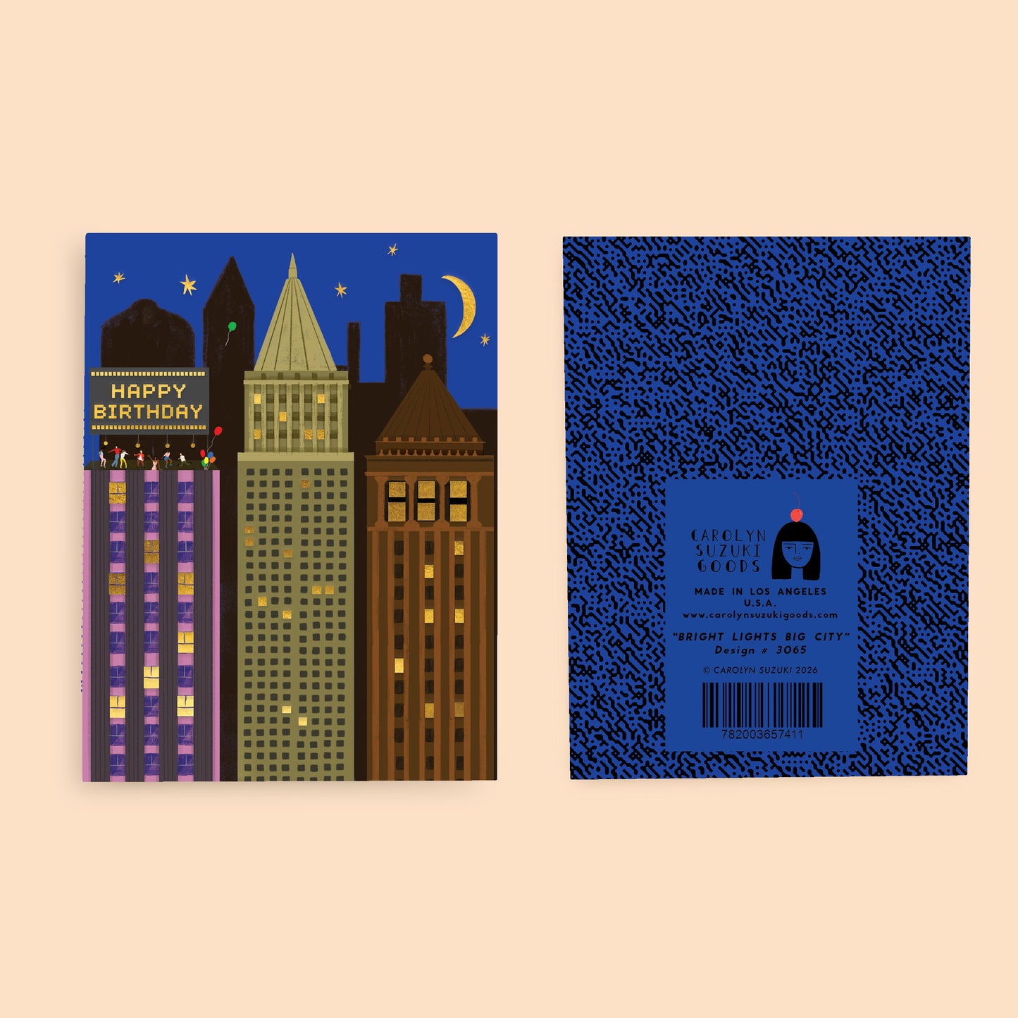BRIGHT LIGHTS BIG CITY TK - Birthday Card