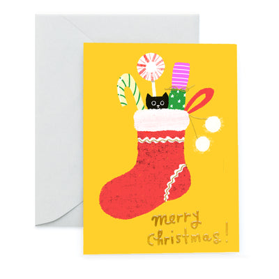 MERRY STOCKING - Holiday Card