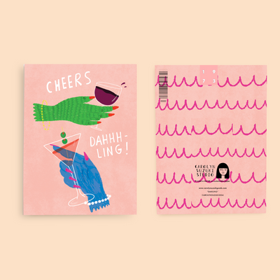 CHEERS DAHLING - Special Occasion Card