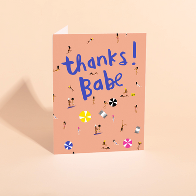 BEACH BABES - Thank You Card