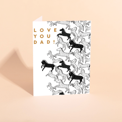STALLIONS - Father's Day Card