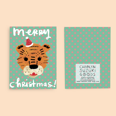MERRY XMAS TIGER - Holiday Card