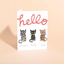 THREE LITTLE KITTENS - Baby Card