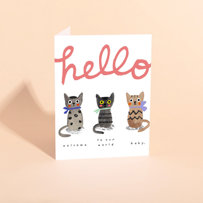 THREE LITTLE KITTENS - Baby Card