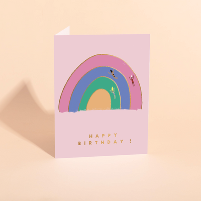 RAINBOW PALS - Birthday Card -DSC